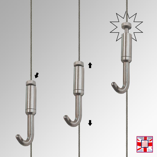 Extra-Strong Picture Hanger, 40kg – Pack of 10 Captain Hooks