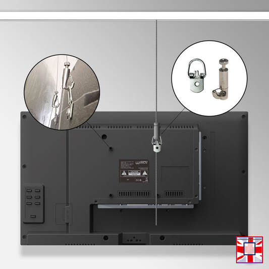 TV Ceiling Hanging Kit with P Rail – Monitor Ceiling Mount
