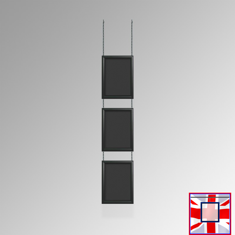 Black Chain Hanging Chalkboard Kit
