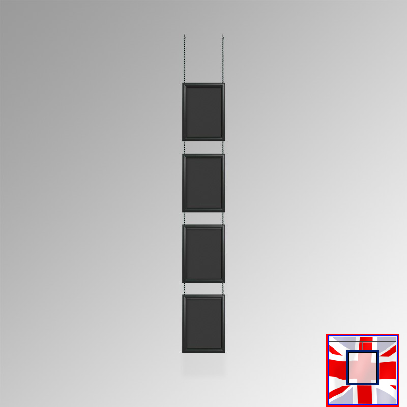 Black Chain Hanging Chalkboard Kit