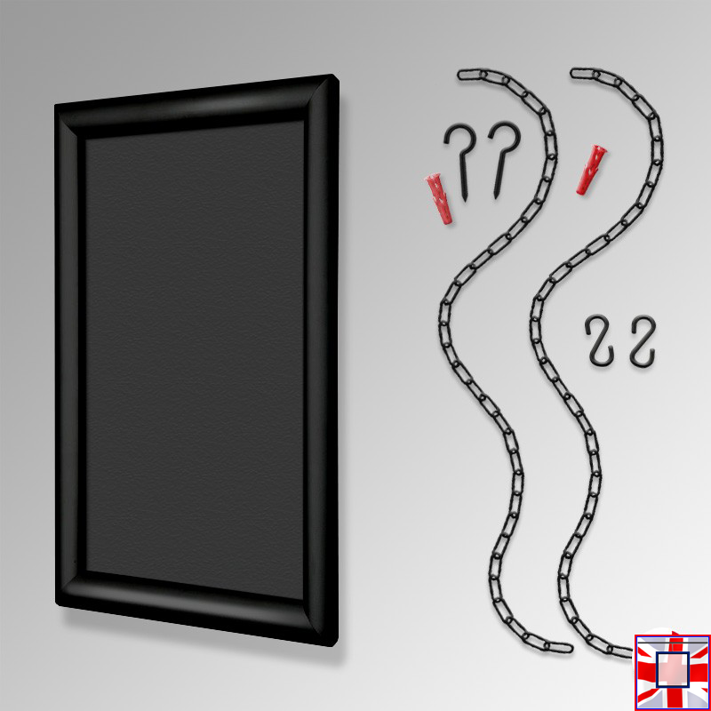 Black Chain Hanging Chalkboard Kit