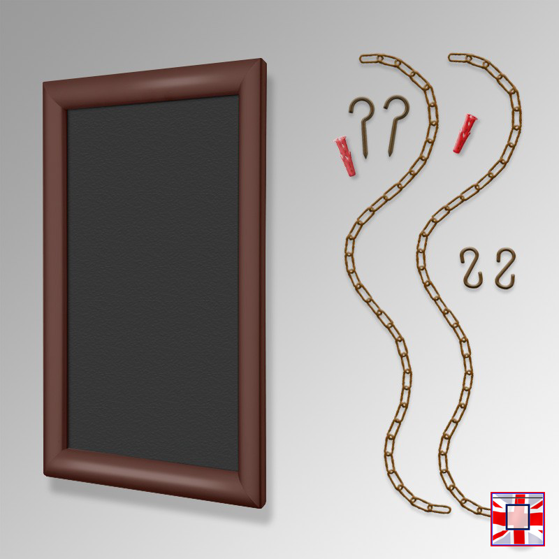 Walnut Chain Hanging Chalkboard Kit