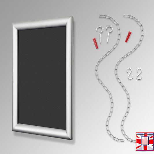 White Chain Hanging Chalkboard Kit