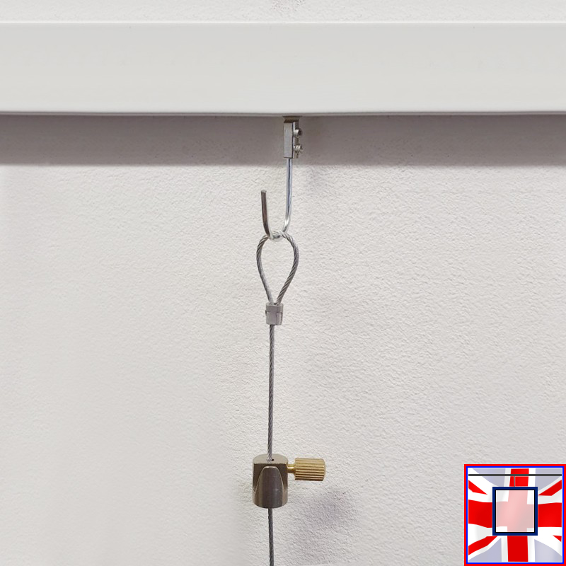 Cable Loop & Banner Eyelet Hook – Basic Anchor (Clip Rail / U Rail Compatible)