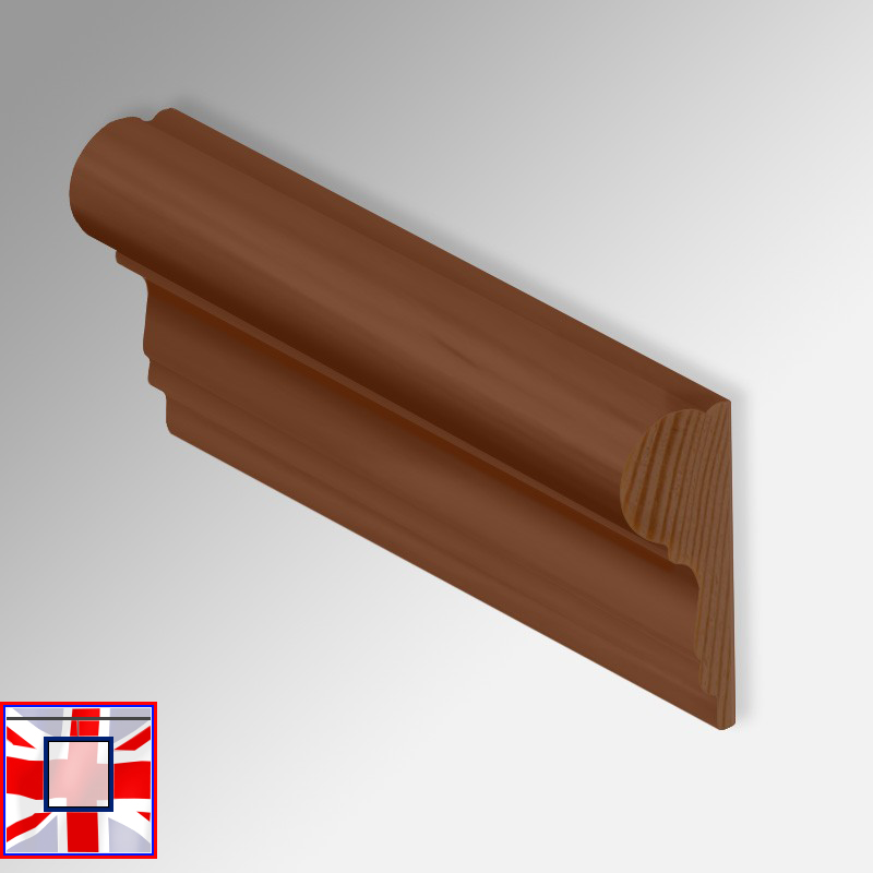 Colored Dado Moulding Picture Rail – Wood Finish (White, Black, Silver, Red, Pink, Walnut, Gold)