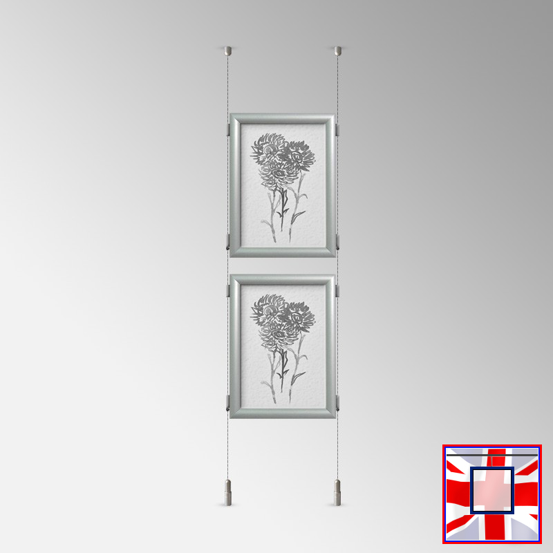 Click Frame Double-Sided & Cables Kit – Ceiling to Floor Set