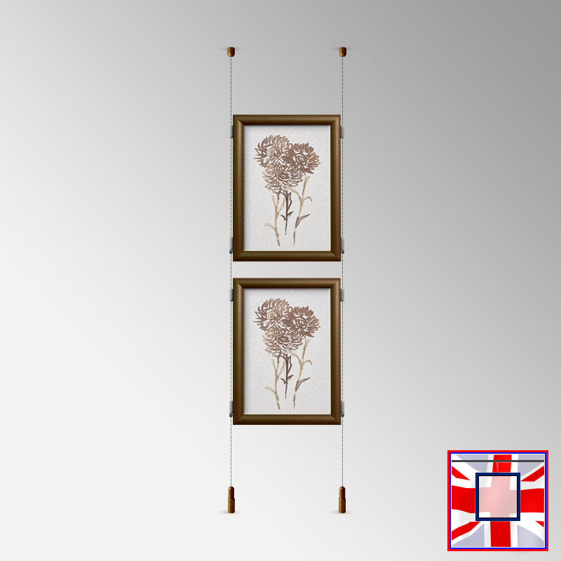 Click Frame Double-Sided & Cables Kit – Ceiling to Floor Set