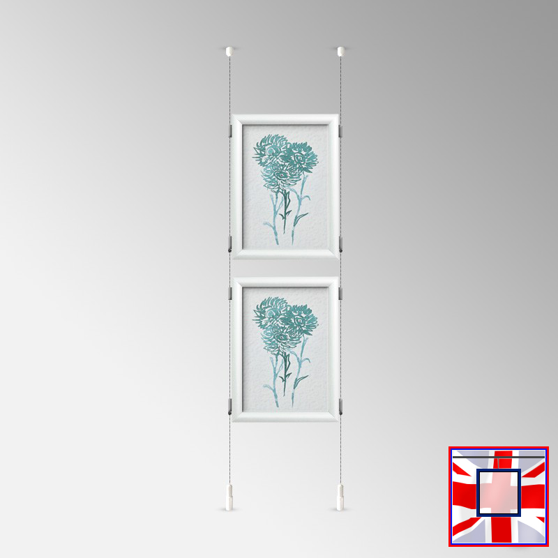 Click Frame Double-Sided & Cables Kit – Ceiling to Floor Set