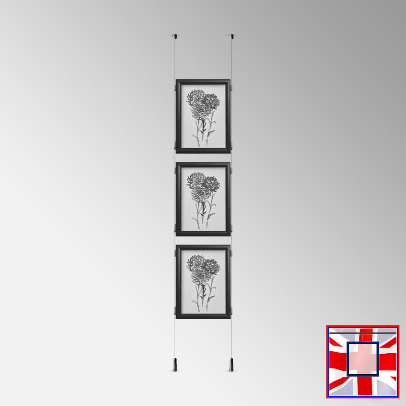 Click Frame Double-Sided & Cables Kit – Ceiling to Floor Set