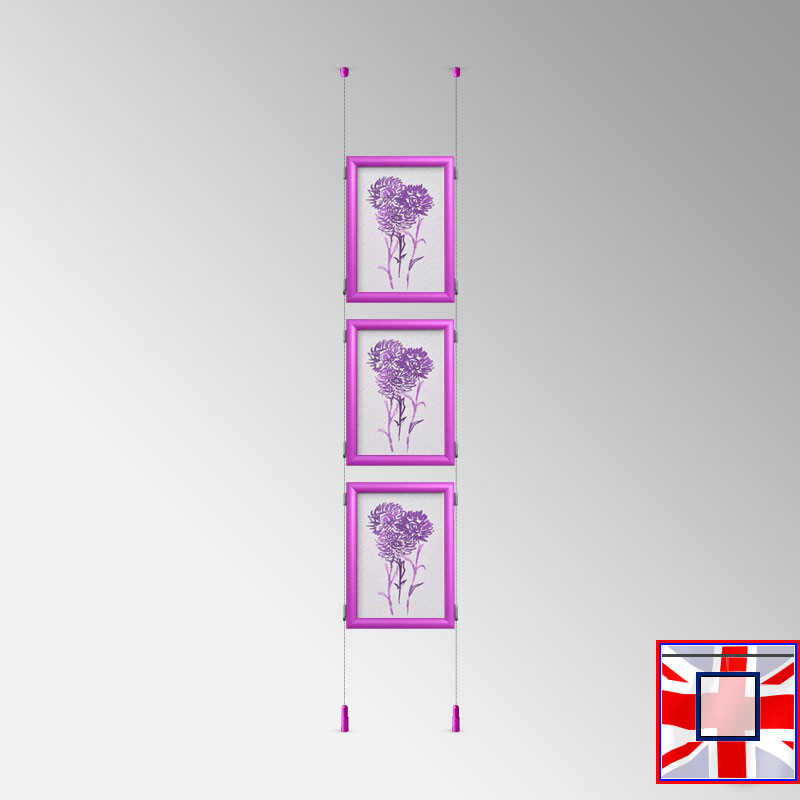 Click Frame Double-Sided & Cables Kit – Ceiling to Floor Set