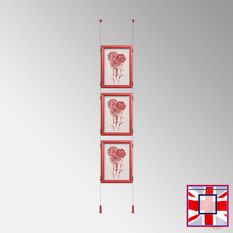 Click Frame Double-Sided & Cables Kit – Ceiling to Floor Set