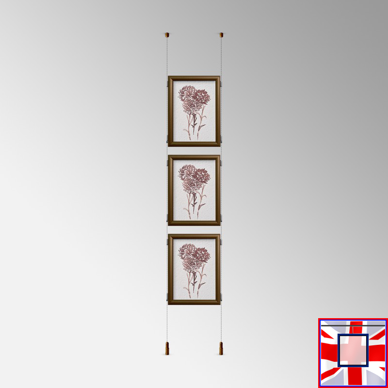 Ceiling to Floor Kit - Click Frame & Double-Sided Cables Set