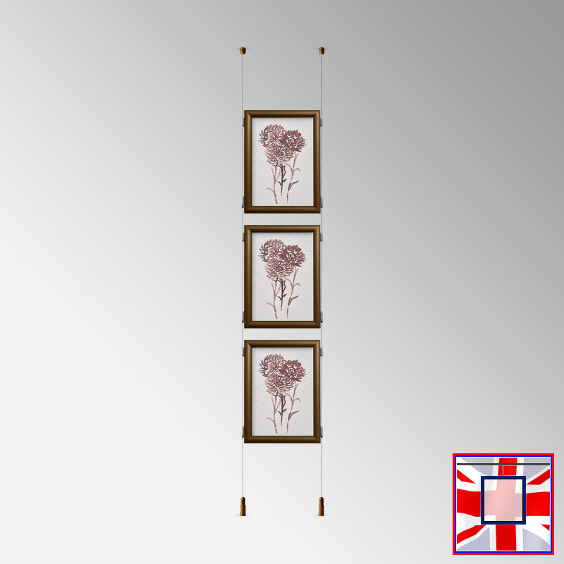 Click Frame Double-Sided & Cables Kit – Ceiling to Floor Set