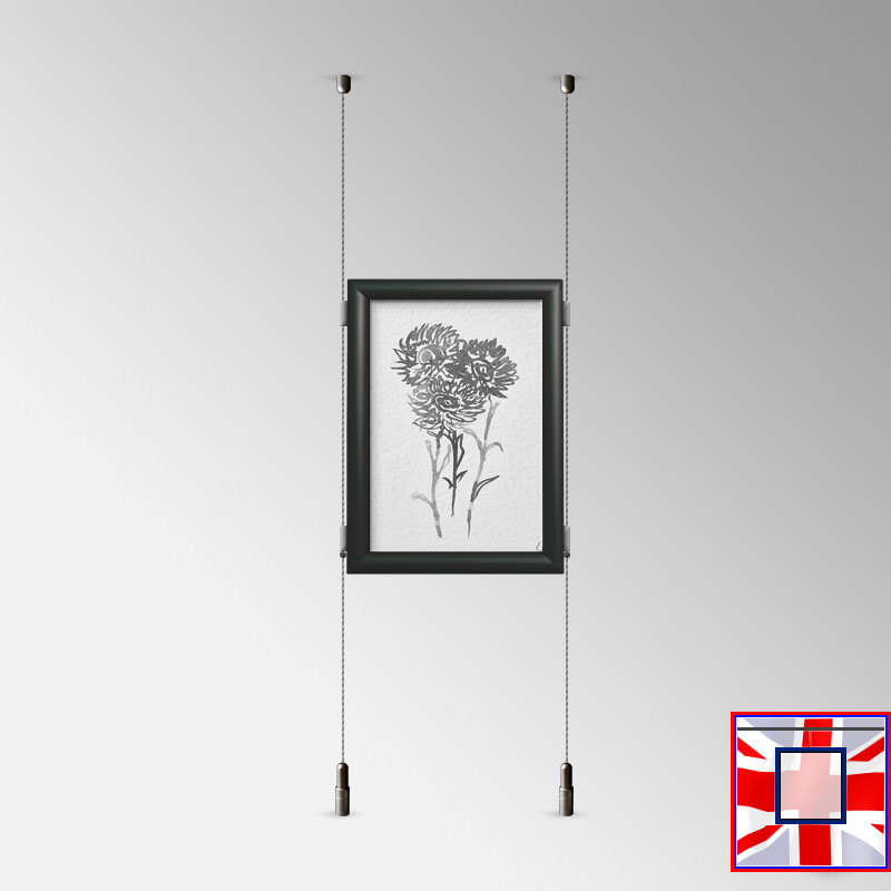 Click Frame Double-Sided & Cables Kit – Ceiling to Floor Set