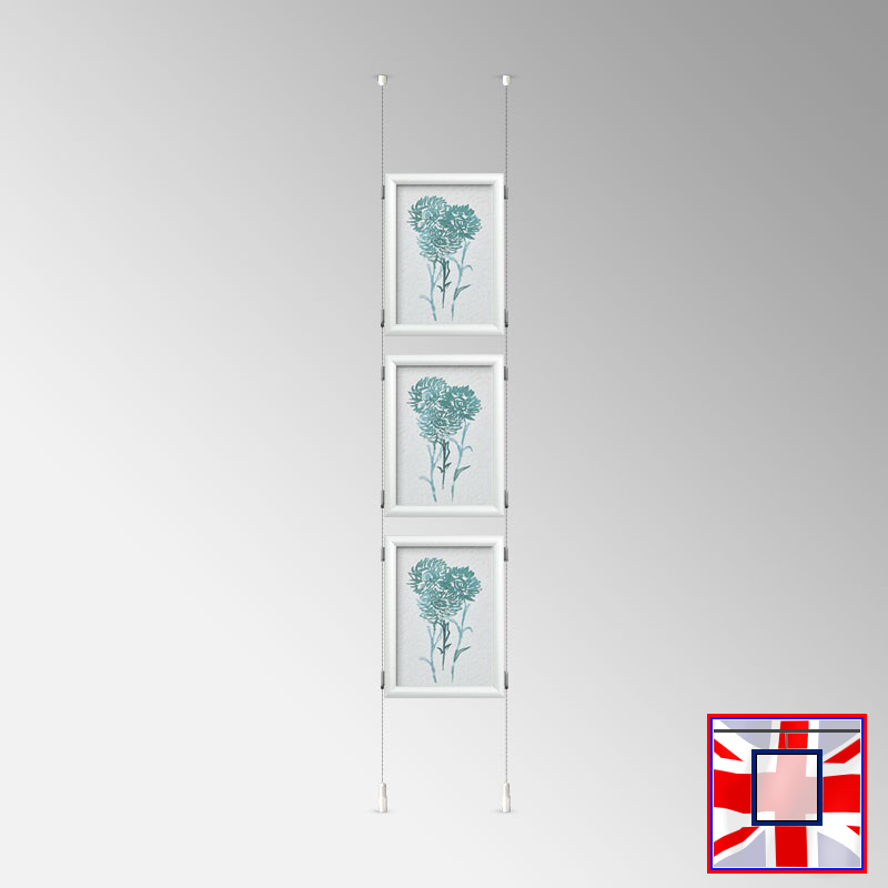 Click Frame Double-Sided & Cables Kit – Ceiling to Floor Set