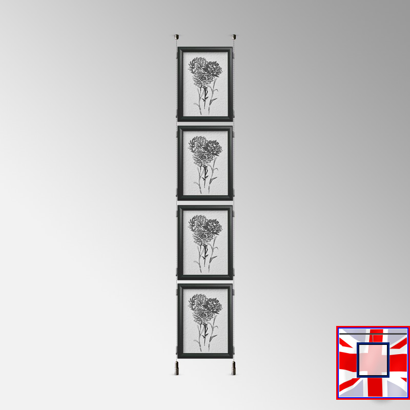 Ceiling to Floor Kit - Click Frame & Double-Sided Cables Set