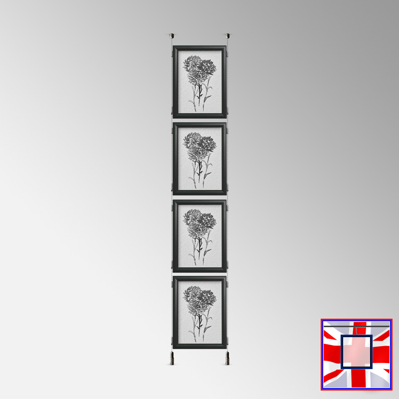 Click Frame Double-Sided & Cables Kit – Ceiling to Floor Set