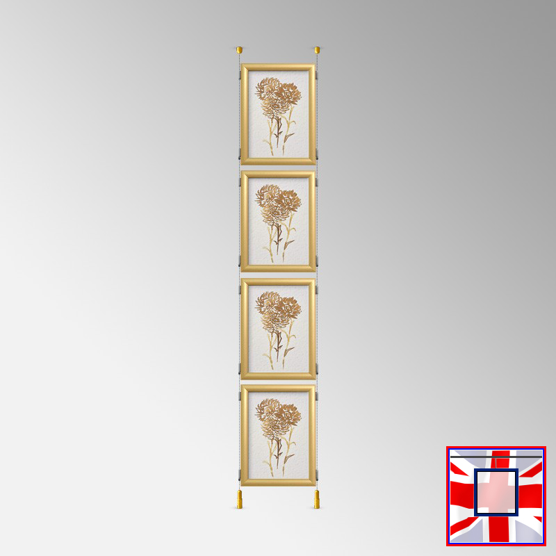 Click Frame Double-Sided & Cables Kit – Ceiling to Floor Set
