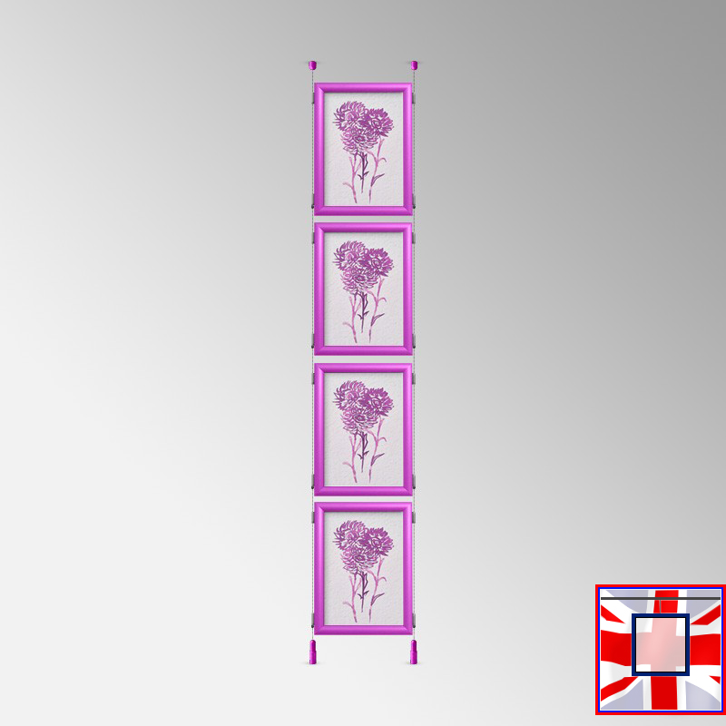 Ceiling to Floor Kit - Click Frame & Double-Sided Cables Set