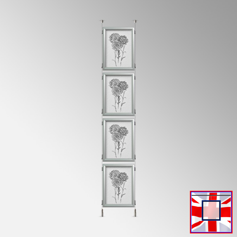 Click Frame Double-Sided & Cables Kit – Ceiling to Floor Set