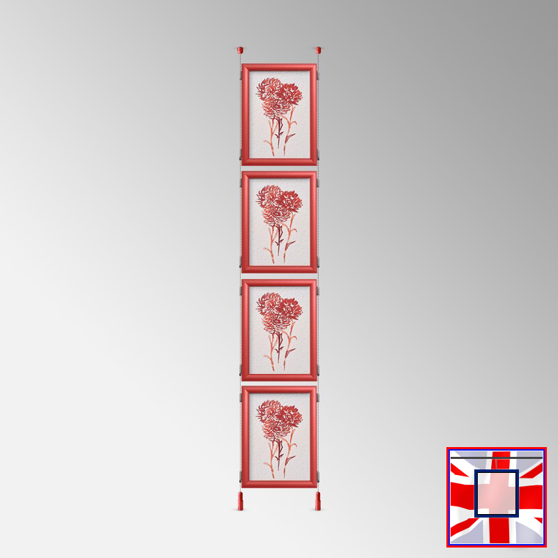Ceiling to Floor Kit - Click Frame & Double-Sided Cables Set