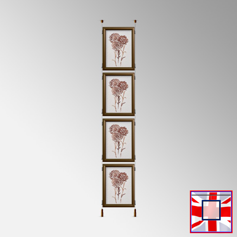 Click Frame Double-Sided & Cables Kit – Ceiling to Floor Set
