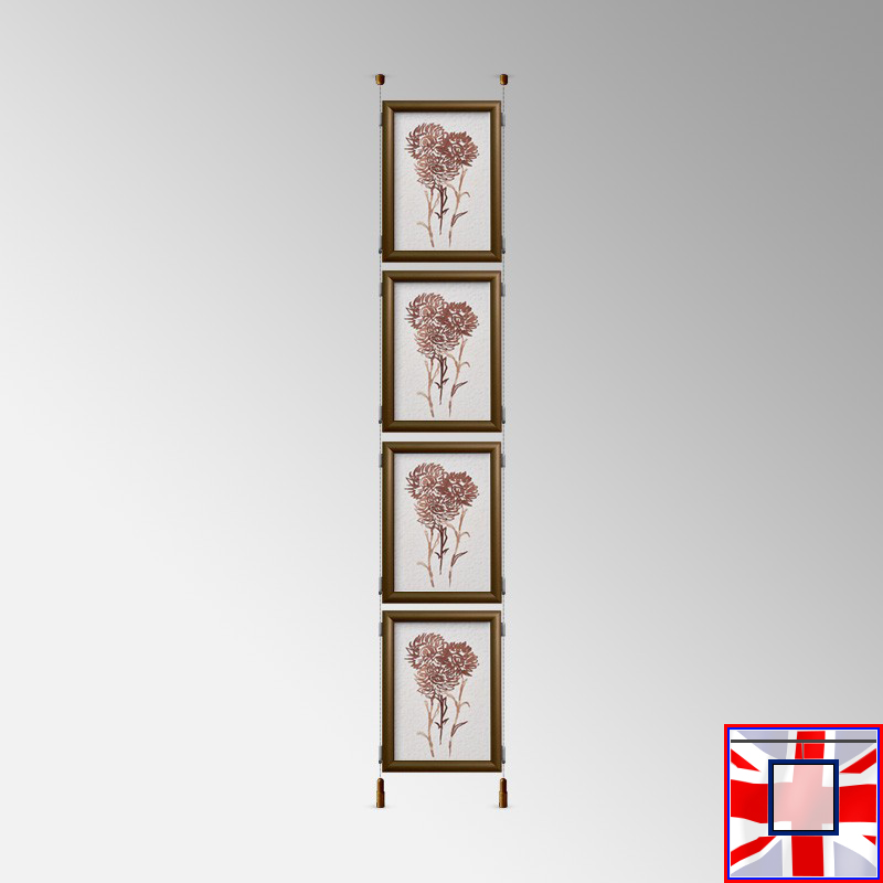 Ceiling to Floor Kit - Click Frame & Double-Sided Cables Set