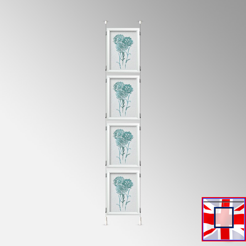 Click Frame Double-Sided & Cables Kit – Ceiling to Floor Set