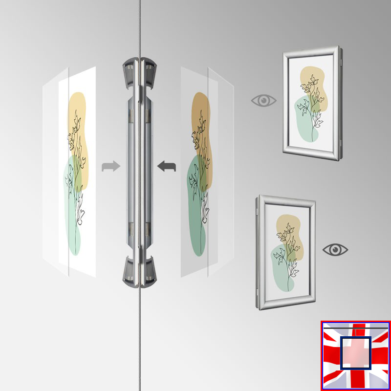 Ceiling to Floor Kit - Click Frame & Double-Sided Cables Set