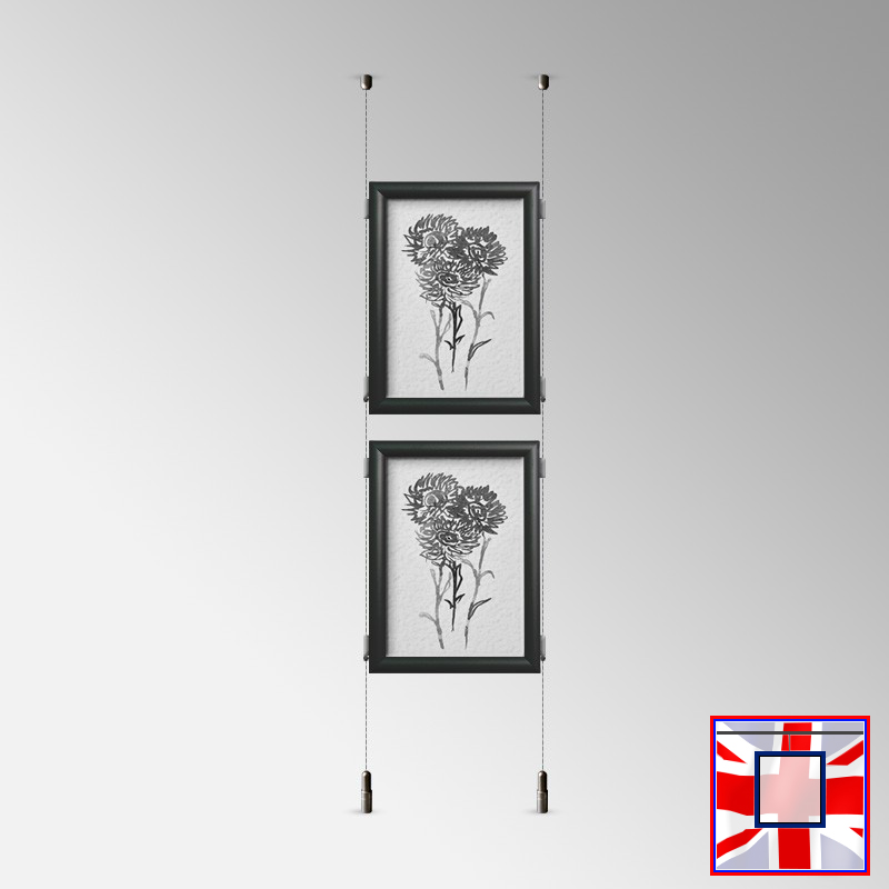 Click Frame Double-Sided & Cables Kit – Ceiling to Floor Set