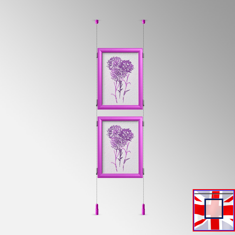 Click Frame Double-Sided & Cables Kit – Ceiling to Floor Set