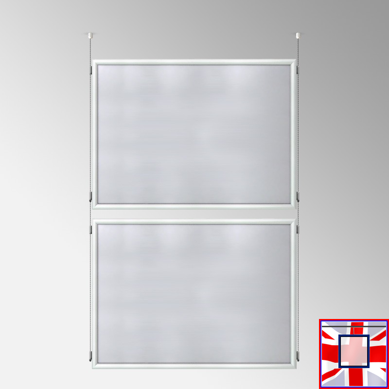 Double-Sided Landscape Frame with Click System & Ceiling Cable