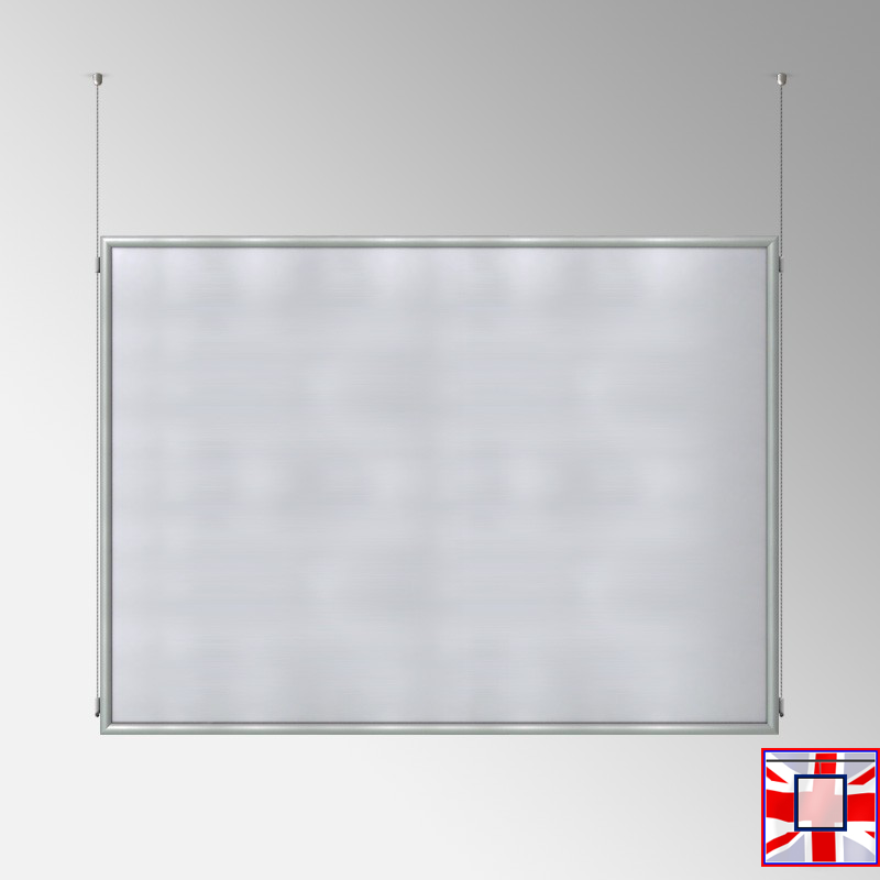 Double-Sided Landscape Frame with Click System & Ceiling Cable