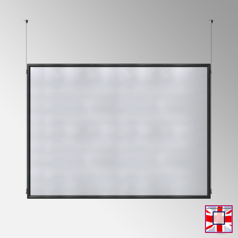 Double-Sided Landscape Frame with Click System & Ceiling Cable