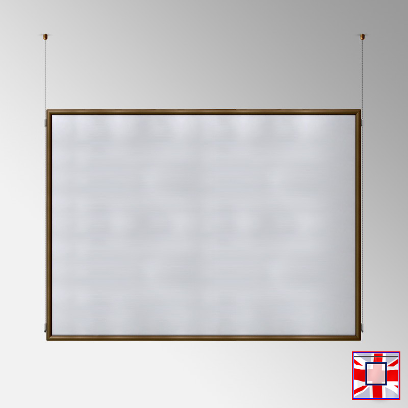 Double-Sided Landscape Frame with Click System & Ceiling Cable