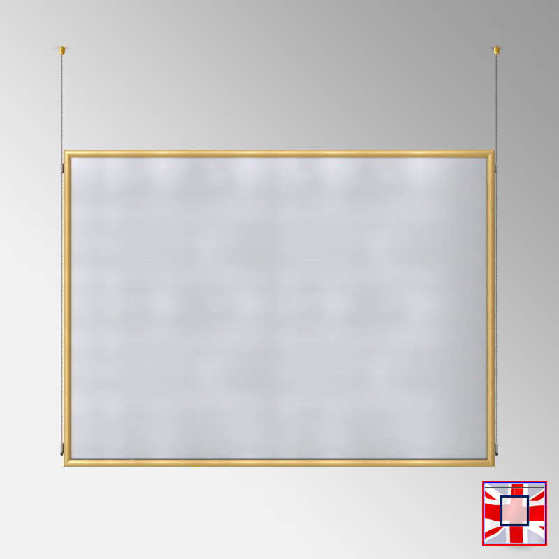 Double-Sided Landscape Frame with Click System & Ceiling Cable