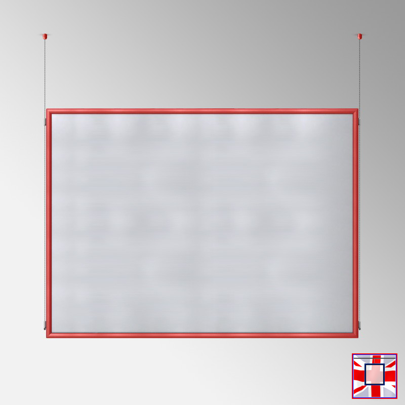 Double-Sided Landscape Frame with Click System & Ceiling Cable
