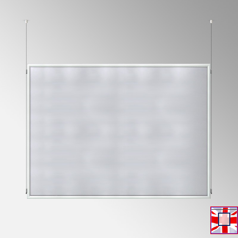 Double-Sided Landscape Frame with Click System & Ceiling Cable
