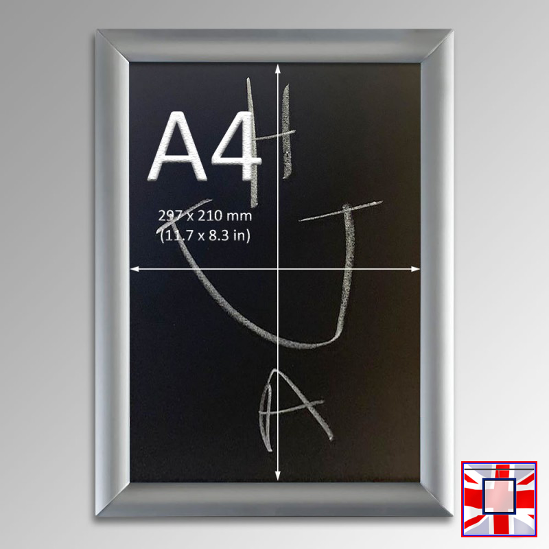 Silver Framed Kit Hanging Chalkboard