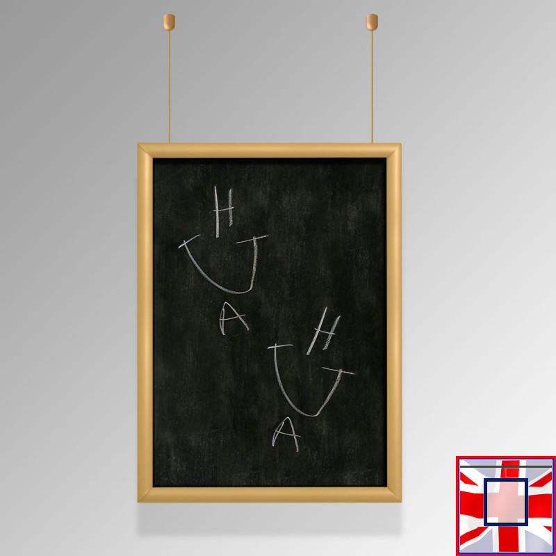 Gold Hanging Kit Chalkboard All Framed