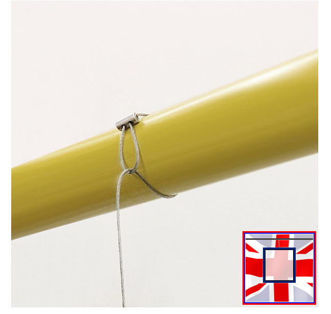Chrome Loop Hanging Kit with 600g Weight on 4m Cable
