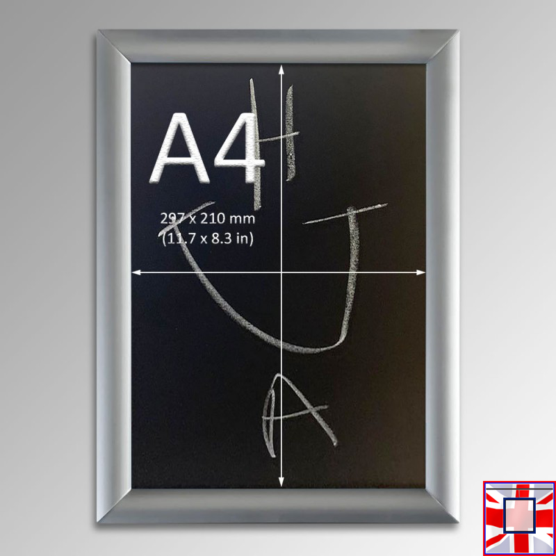Wire Loop Chalkboard Hanging Kit Walnut Click Frame