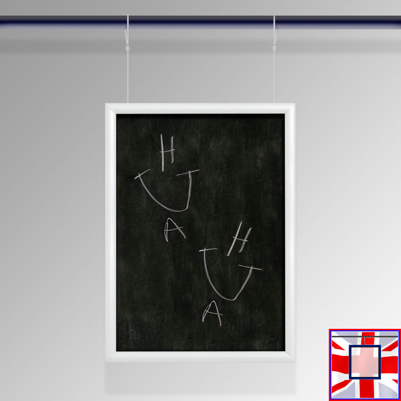 White Chalkboard Loop Wire Hanging Kit