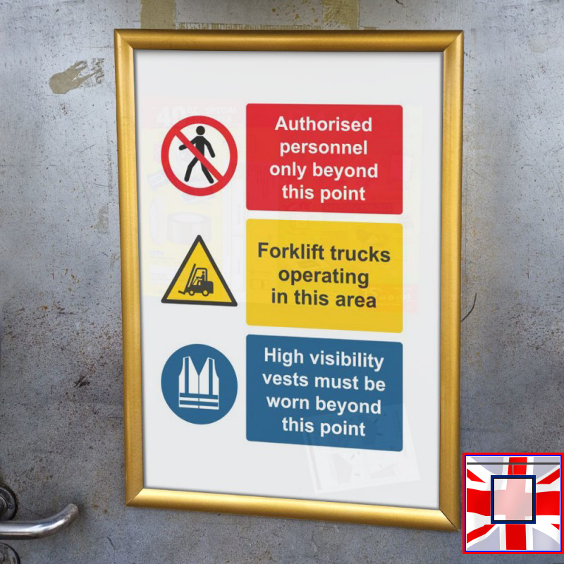 Click Frame with Magnetic Backing for Signs & Photos