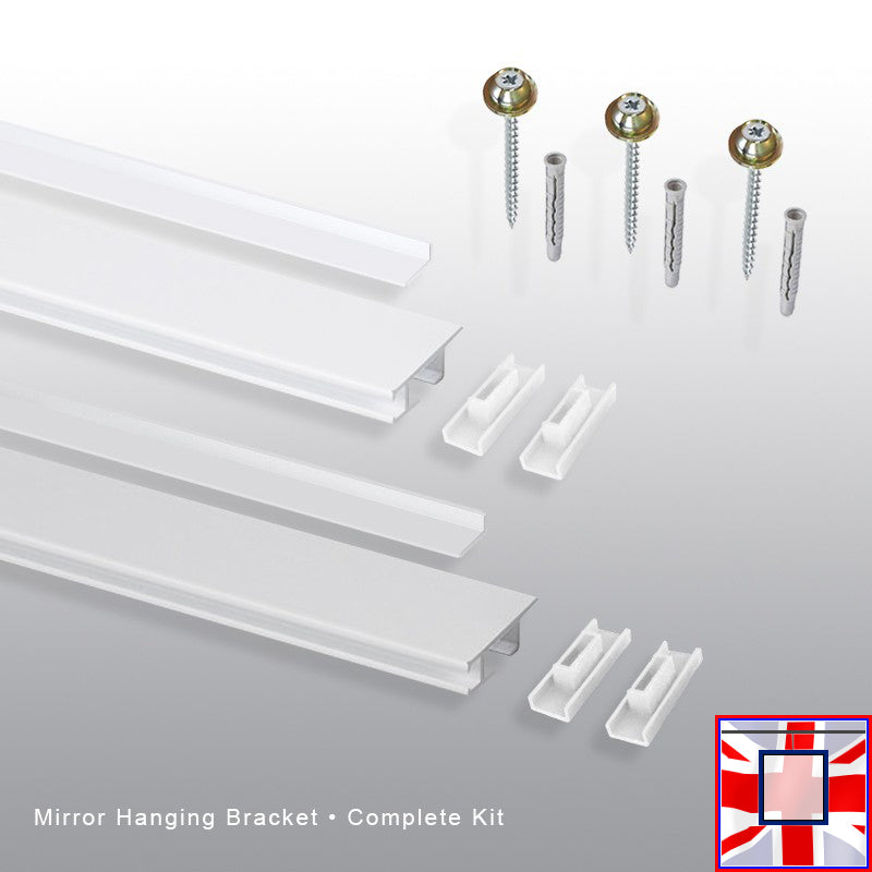 Wall Mounted Mirror Hangers Rails & Brackets