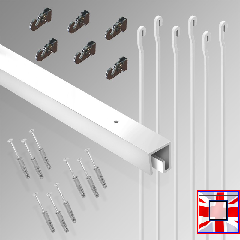 Heavy Rail Gallery Kit Picture Display Set (3m Hanging Rods & Ceiling Track All-in-One HD)