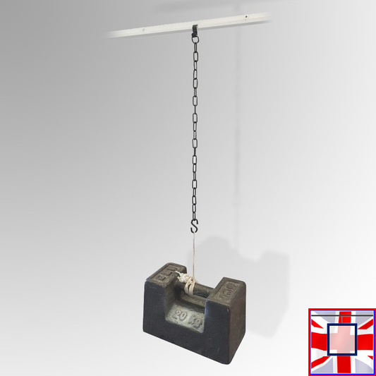 Decorative Picture Hanging Set – Silver Chain & Brass Hangers