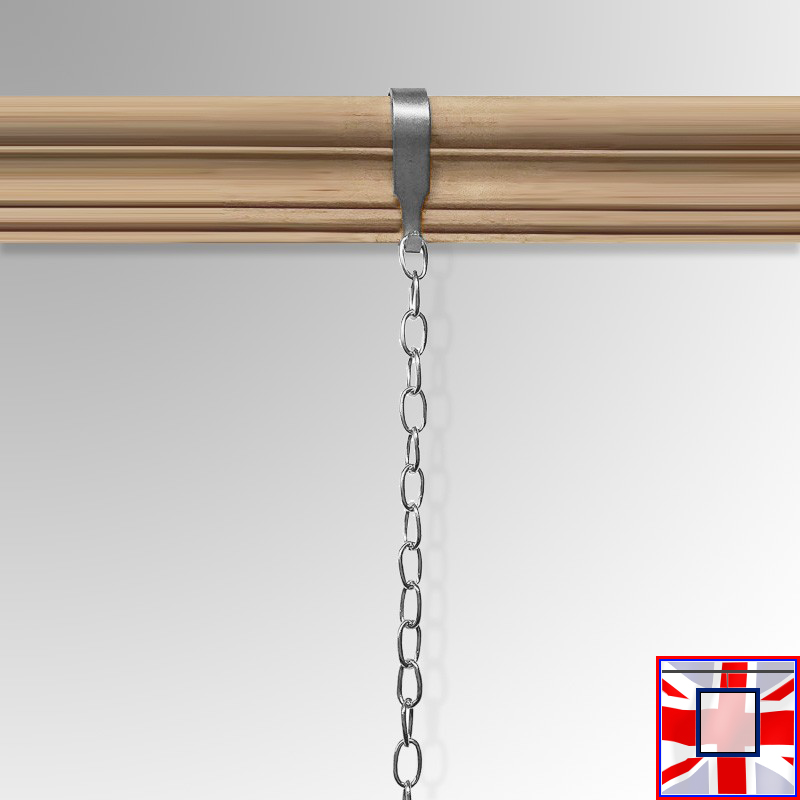 Decorative Picture Hanging Set – Silver Chain & Brass Hangers