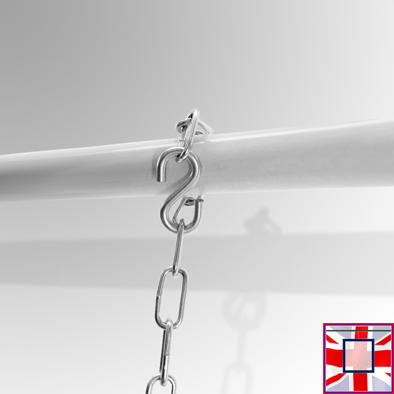 Decorative Picture Hanging Set – Silver Chain & Brass Hangers