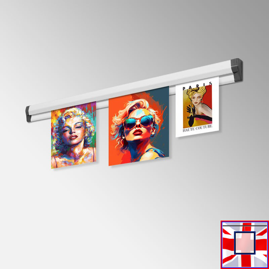 Poster Display Rail – Present Cards, Photos & Prints! (60cm to 150cm)